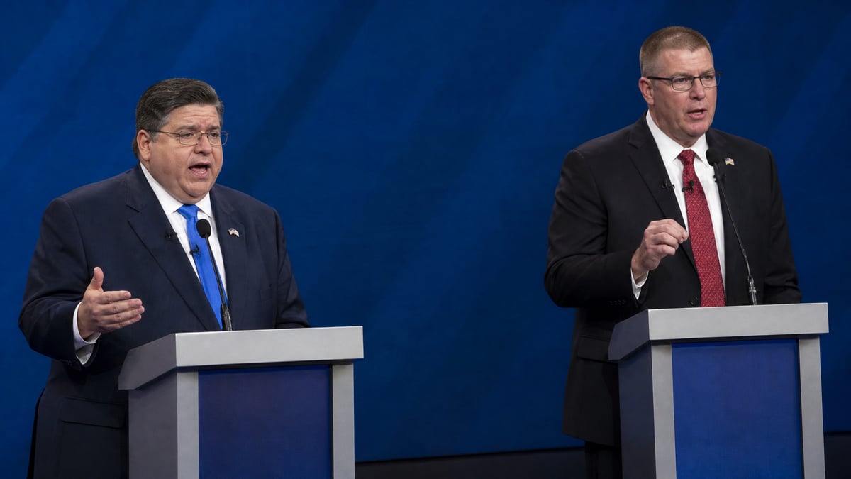 Pritzker and Bailey Clash in Only Illinois Governor Debate as Tax Burden Dominates